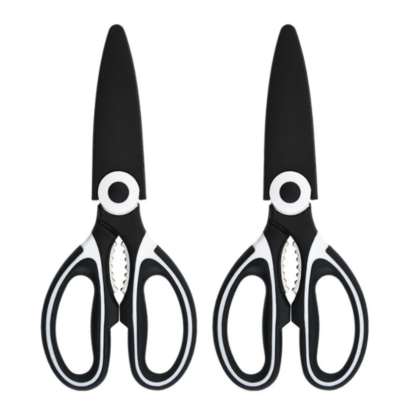 Multifunctional stainless steel kitchen scissors household vegetable food scissors LK391