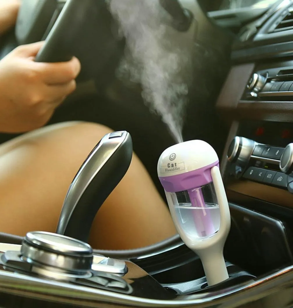 Diffuser auto luchtbevochtiger lucht aroma zuiveraar essenti￫le mist maker 12v 15w 4 kleuren 50 ml9185686