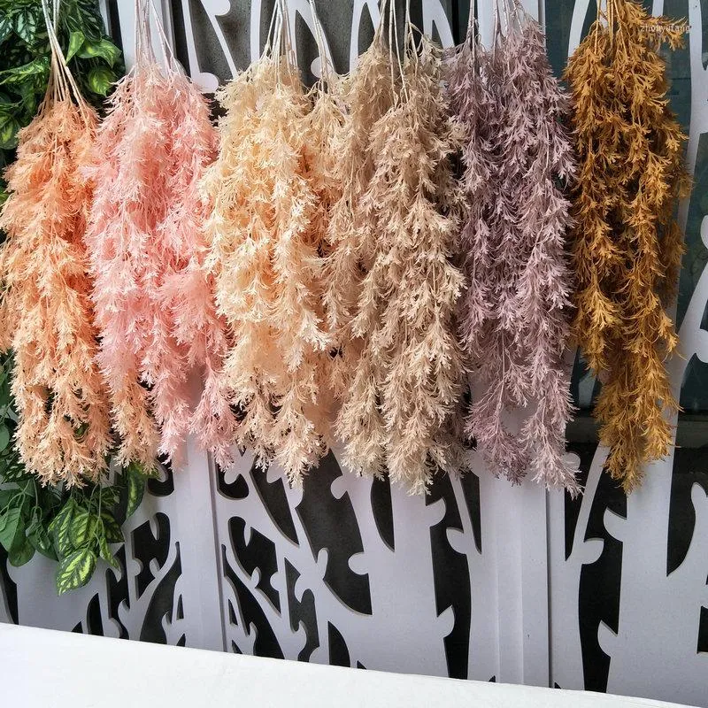 Decoratieve bloemen kunstmatige simulatie mini gras muur hangende plant decoratie achtergrond rattan groen
