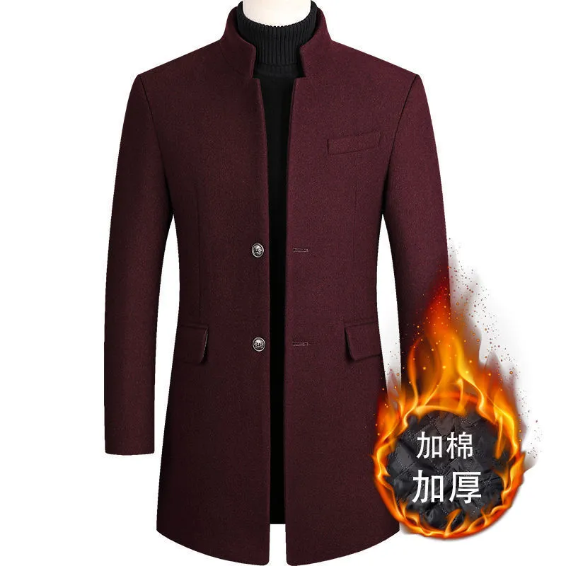 Men's Wool Blends arrival winter warm wool overcoat thicked trench coat men High quality men's smart casual woolen jackets size M-4XL 221206