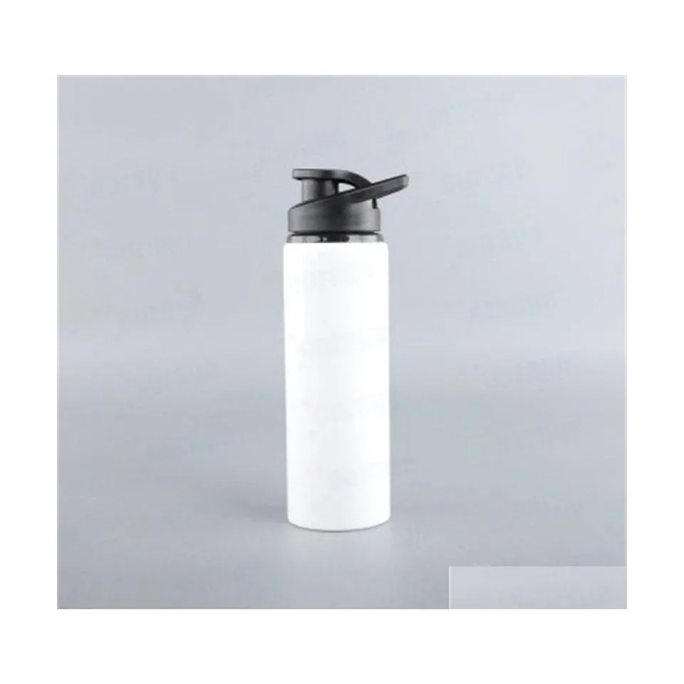 Water Bottles Smooth Sublimation Blanks Aluminum Bottles Creative Custom Kettle High Quality Leak Prevention Water Cups Design Drop Dhxrj