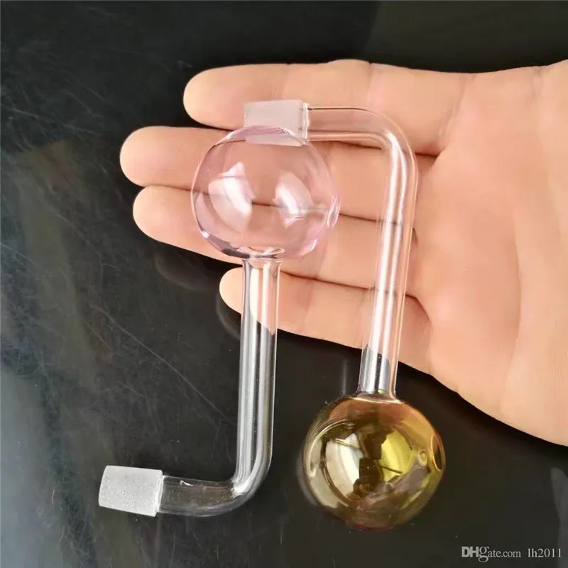 Nova cor grande bolha de bolha reta ângulo de vidro bongues de vidro de vidro Bumador de óleo Balqueiro de água Plataformas de tubo de vidro fumando