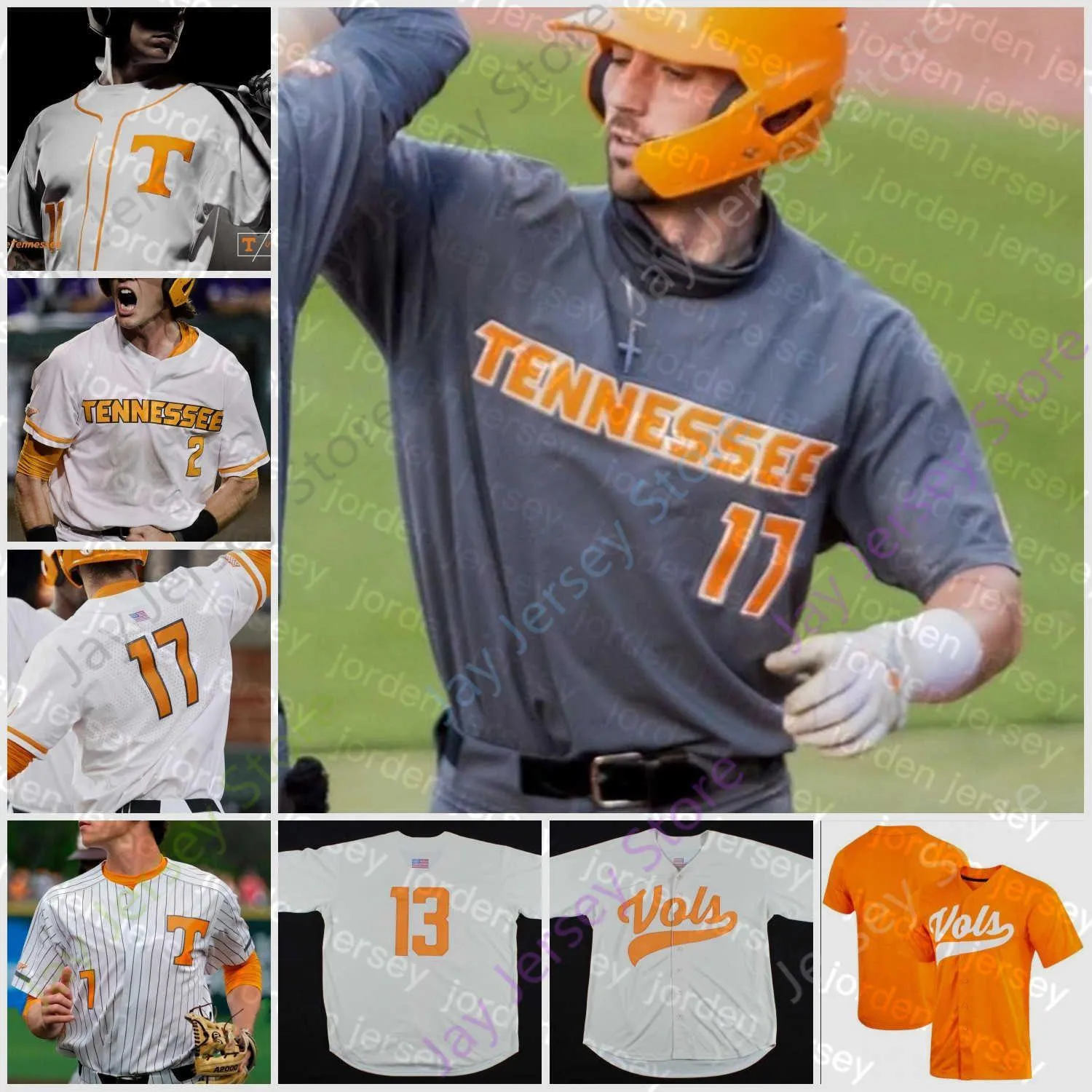 Nowe koszulki baseballowe baseball koszulki baseballowe nosze 2021 NCAA College Tennessee Voluntee Baseball koszulka Nick Senzel Beck Blade T