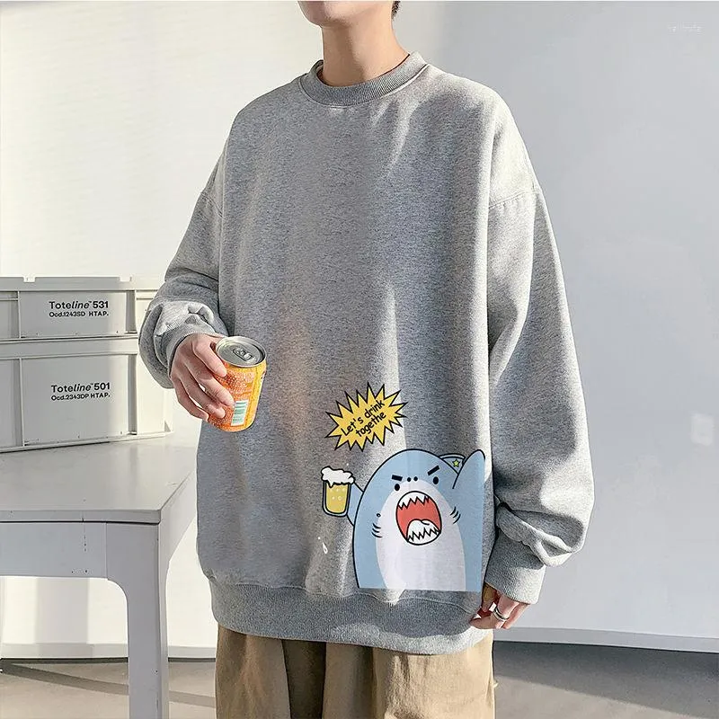 Herrtröjor 2022 3D utskrift bomullsavsnittliga tröjor överdimensionerade i varma runda rockar streetwear hiphop pullover m-5xl