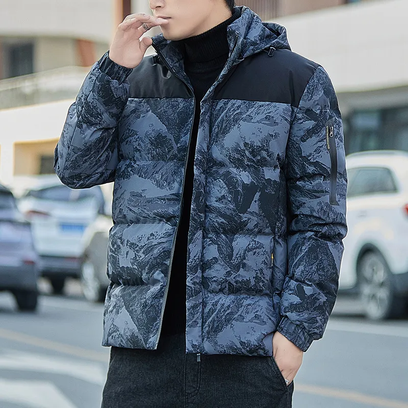 Men's Down Parkas Thick Parka Cotton Coat for Autumn Fashion Puffer Jacket Winter Hombre Envio Gratis 221207