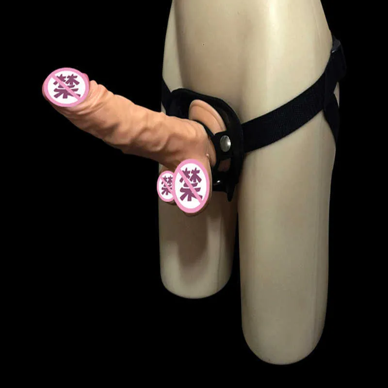 Dildo de brinquedo sexual empatou calcinha amarrada pênis realista tira de bujão de bujão gay Brinquedos de copo de sucção anal suave para mulheres