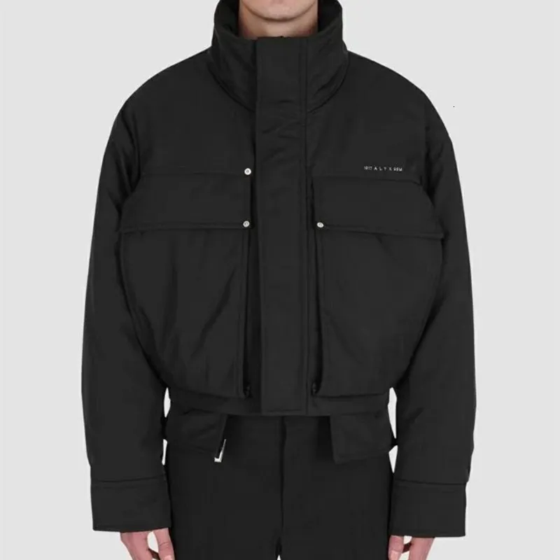 Mens Hooded Cotton Down Parka Thick Winter Coat With Detachable