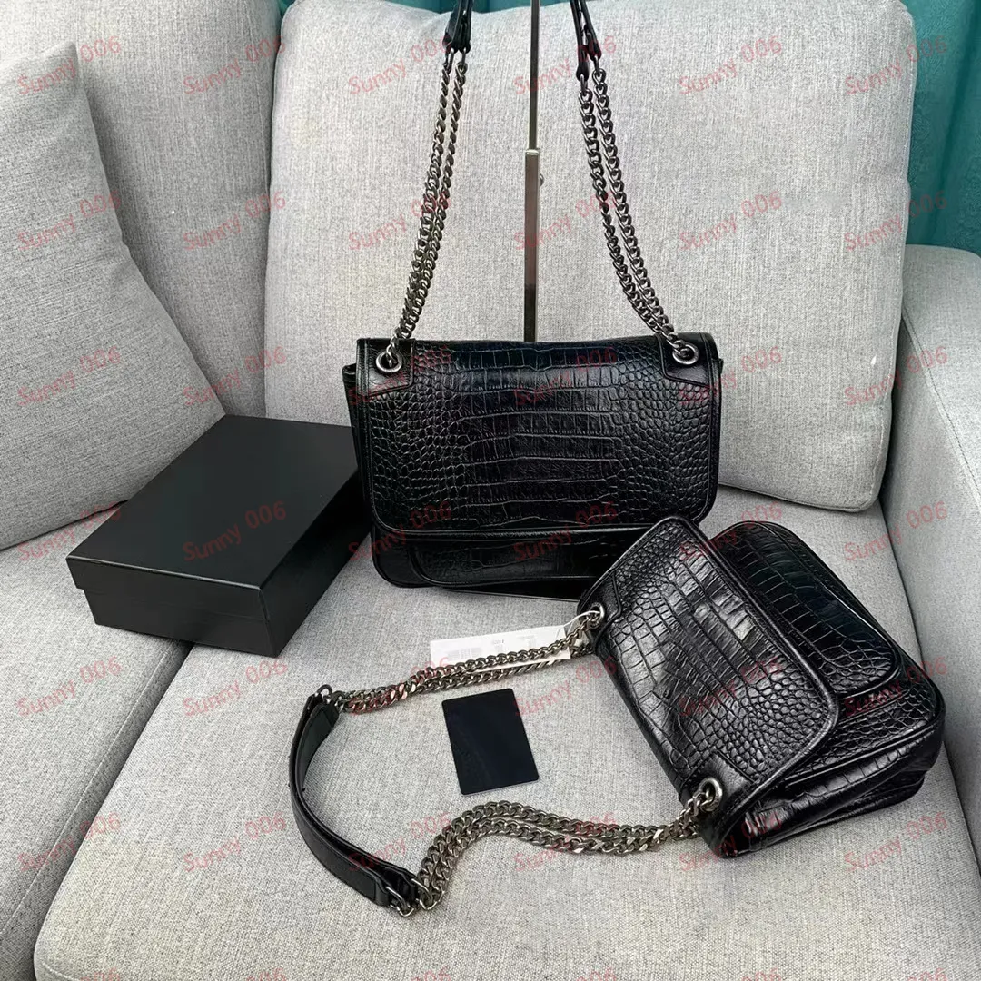 Zincir omuz çantası kanal çantası siyah tote lüks kozmetik butik çantalar moda çantalar satchel bayan vintage tasarım farklı boyutlar
