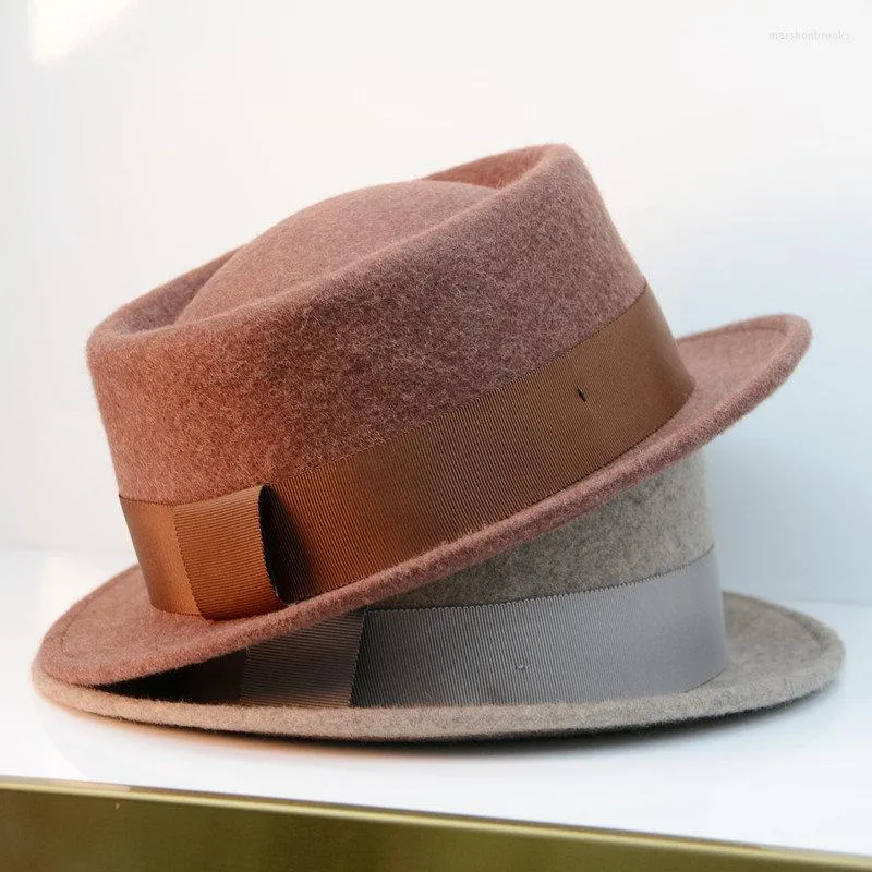 Berety czapki dla kobiet top czapka czapka mężczyzna wełna dorosła solidne zimowe fedoras fedoras zima2022 sukienka panie