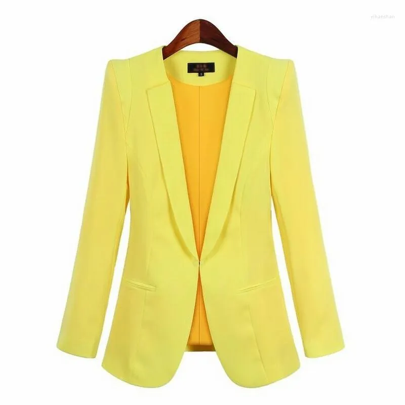 Trajes de mujer de talla grande de negocios para mujer Blazers de pecho oculto 2022 primavera otoño colores sólidos Blazer de manga larga ropa de trabajo de oficina