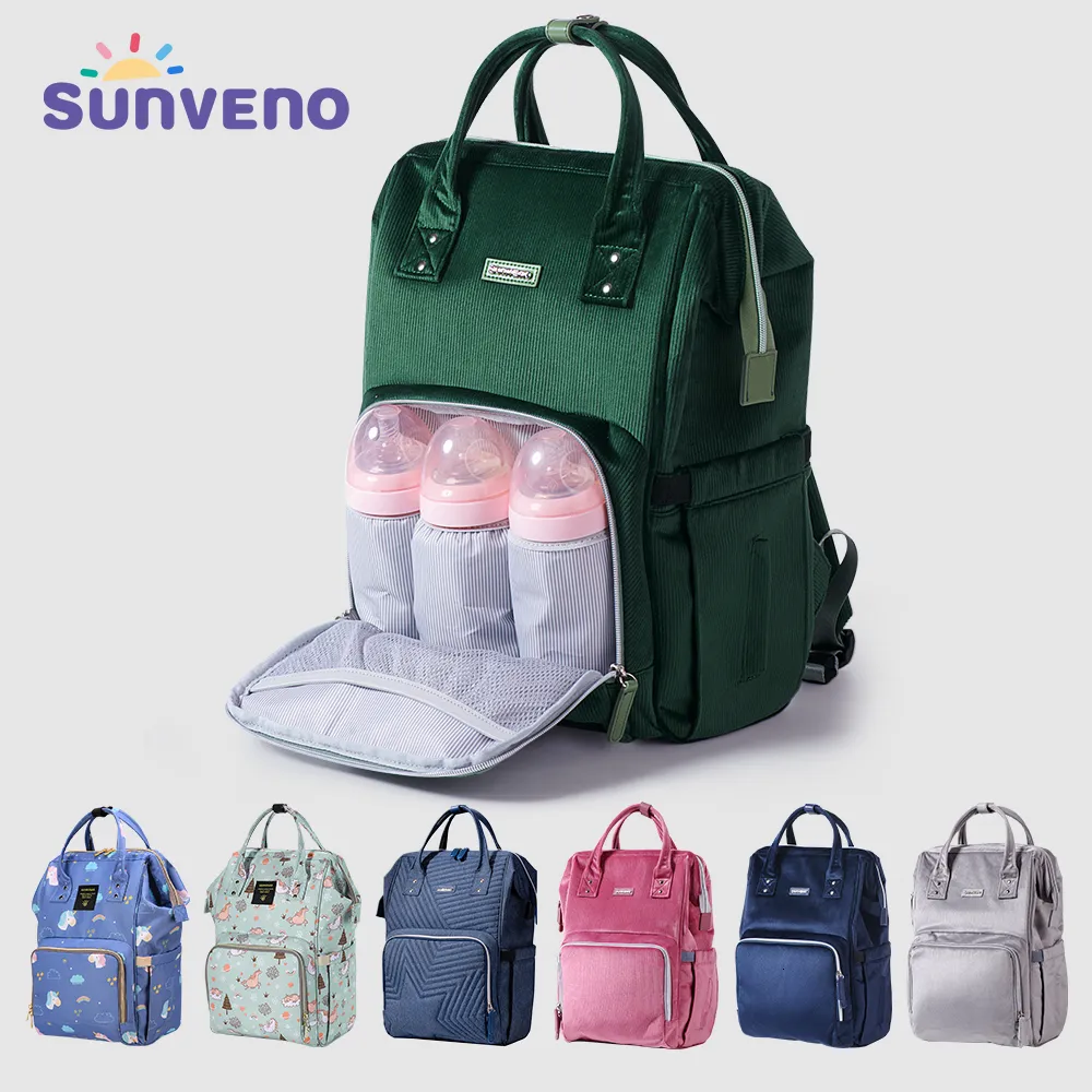 Diaper Bags Sunveno Original Travel Baby Mommy Backpack Organizer Nappy Maternity Mother Kids