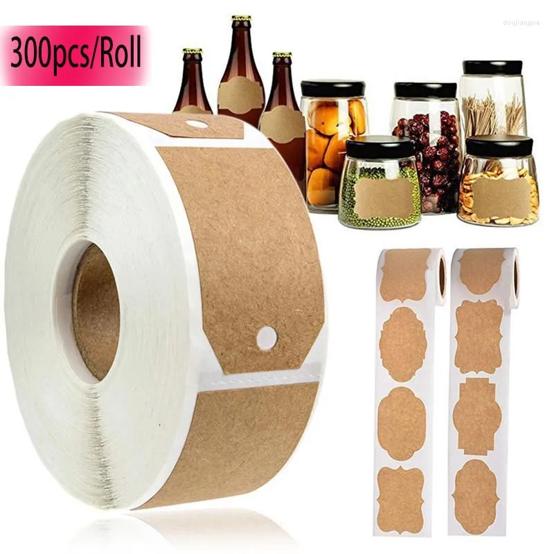 Narzędzia do pieczenia 300pcs/Roll Kraft Paper Gift Tagi z puste puste festiwal ślubny