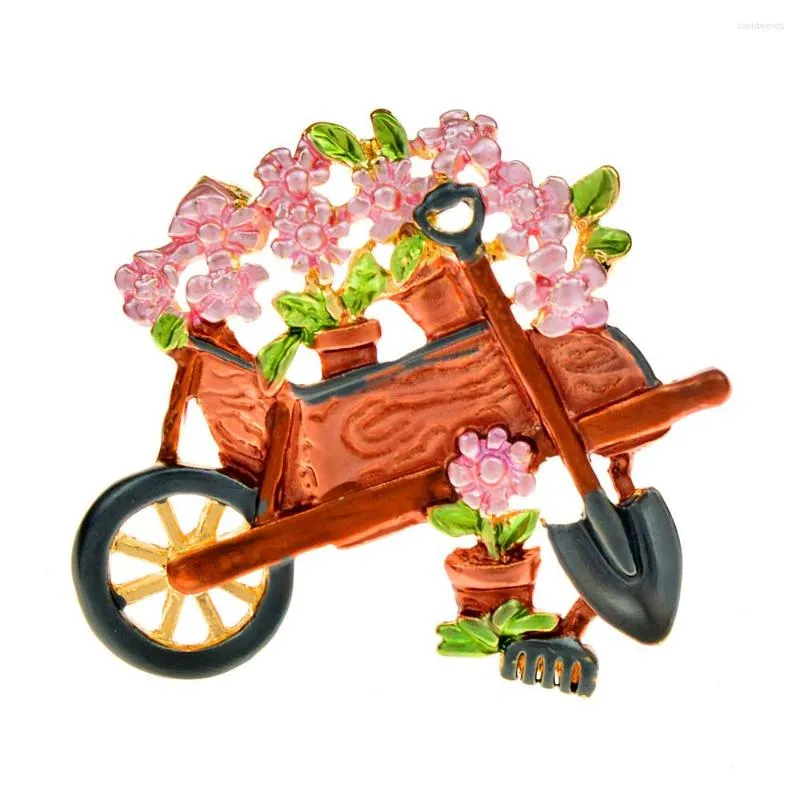 Brooches CINDY XIANG Float Brooch Enamel Fashion Flower Pin Cute Creative Accessories Funny High Quality Arrival 2022