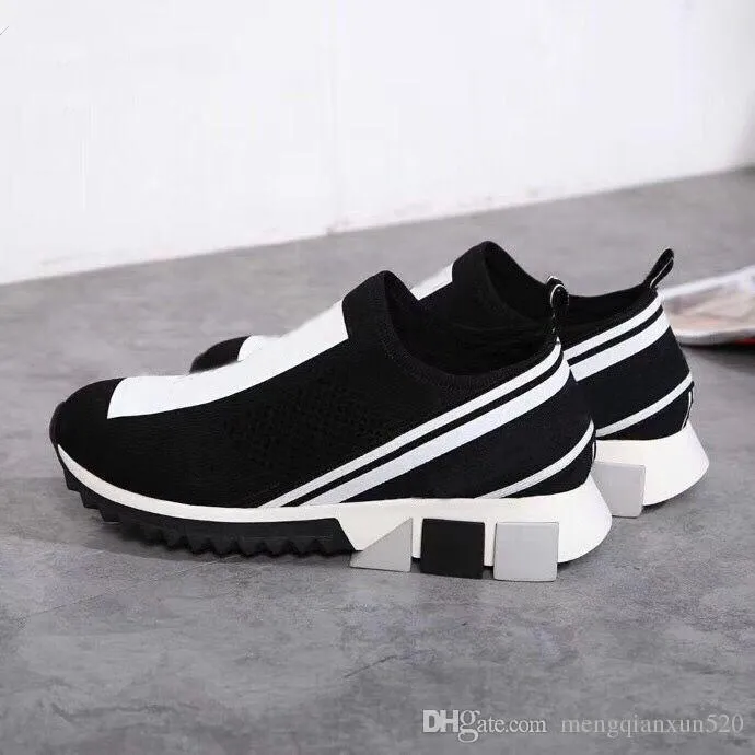 Casual Shoes Sneaker Running Trainers Woman Shoe Men Gym Sneakers Women Travel Leather Elastic Band Fashion Lady Flat Designer Letters Platform Size 35-45