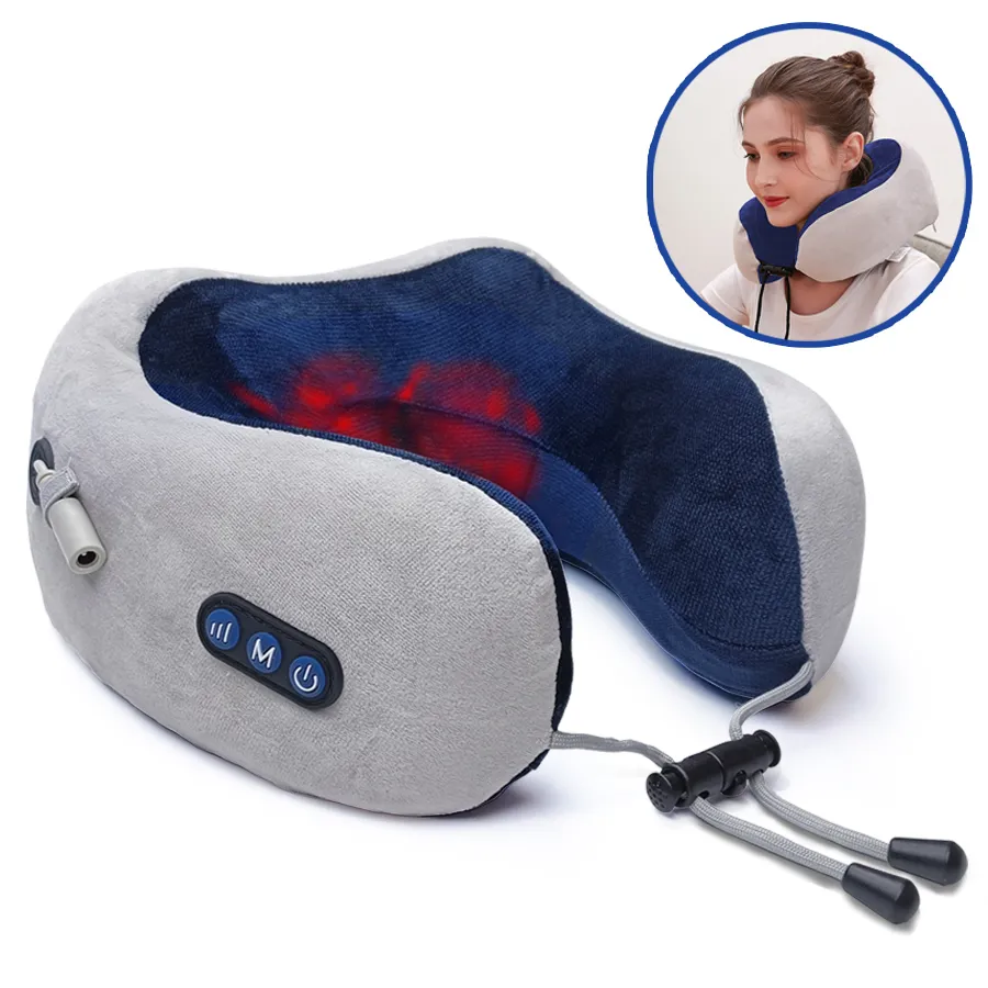 Face Care Devices Neck Massager Relaxation Knead Heat Vibrator Travel  Ushaped Pillow Car Airport Office Siesta Electric Cervical Spine Massage  221208 From Mang07, $21.19