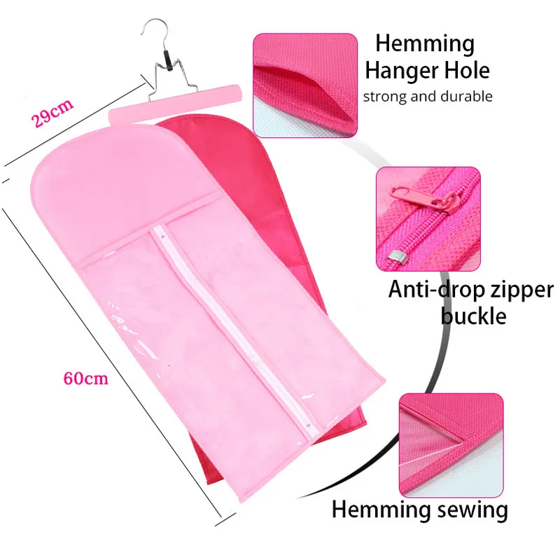 Wig Stand Nunify Storage Bag With Hanger For Hair Bundles Clip In Piece Gift Anti Dust Portable Packaging s 221207257S