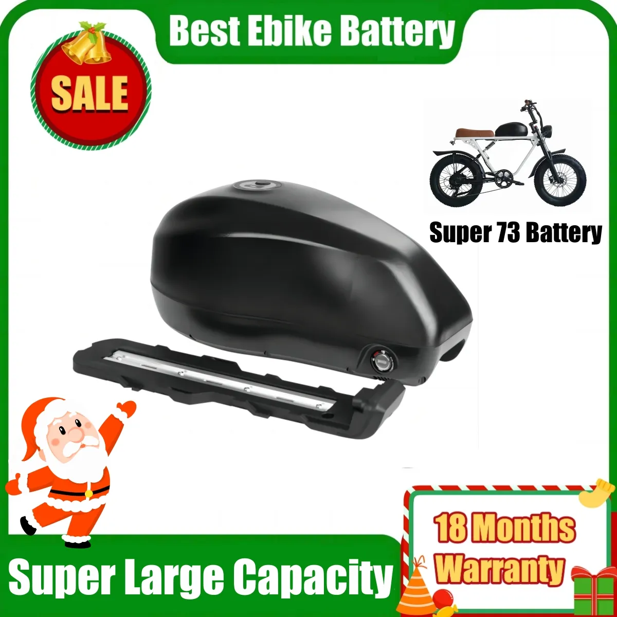 SUPER 73-S2 RX Ersatz-E-Bike-Akku 48 V 35 Ah, 21700 Zellen, 25 Ah, 52 V, 60 V, 20 Ah, 72 V, 15 Ah, Elektrofahrrad-Akkus mit 50 A BMS