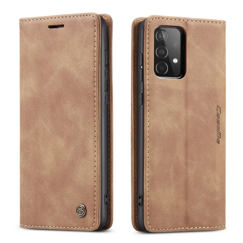 Étui de téléphone portable étui à rabat magnétique en cuir PU portefeuille étui de téléphone avec sac à main pour Samsung A53 A33 A13 A72 A91 A41 B213