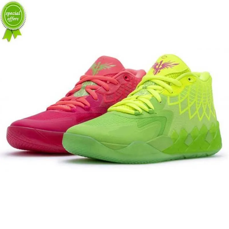 LOW Roller Shoes lamelo ball la melo basketbalschoenen 2022 nieuwe mode heren mb 01 mb1 mlamelos rick and morty groen rood metallic goud geel