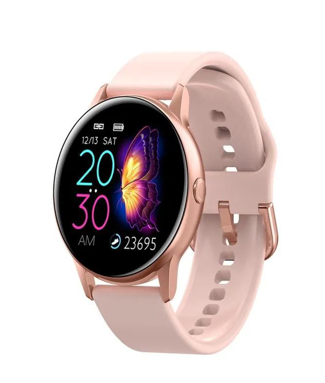 Kobiety IP68 wodoodporny inteligentny zegarek Bluetooth Smartwatch dla Apple IPhone xiaomi LG pulsometr Fitness Tracker7260143
