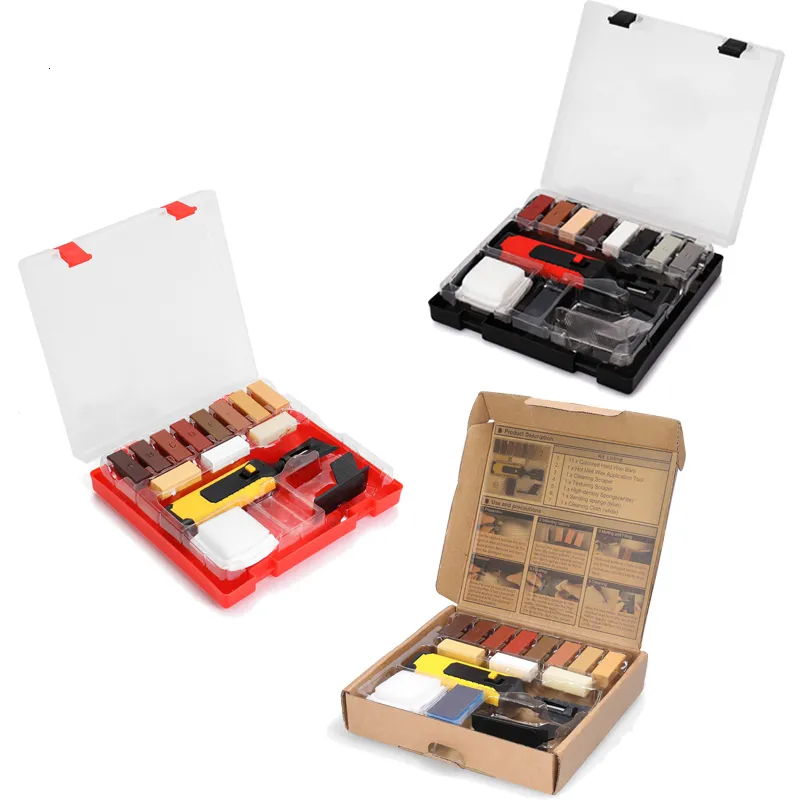 Andere handgereedschap Huishoudelijk DIY Vloer Reparatie Kit Multifunctionele reparaties Houten krassen Mend utility met 11 wasblokken 221207