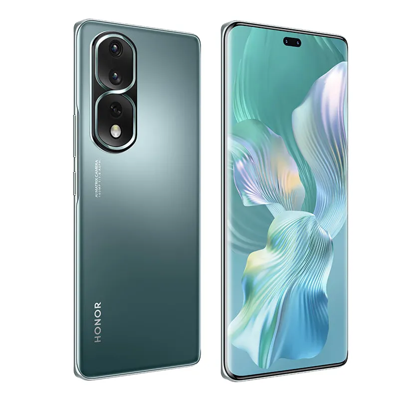 オリジナルHuawei Honor 80 Pro 5G携帯電話スマート12GB RAM 256GB 512GB ROM Snapdragon 160MP AI NFC Android 6.78 "120Hz OLED湾曲ディスプレイ指紋IDフェイス携帯電話