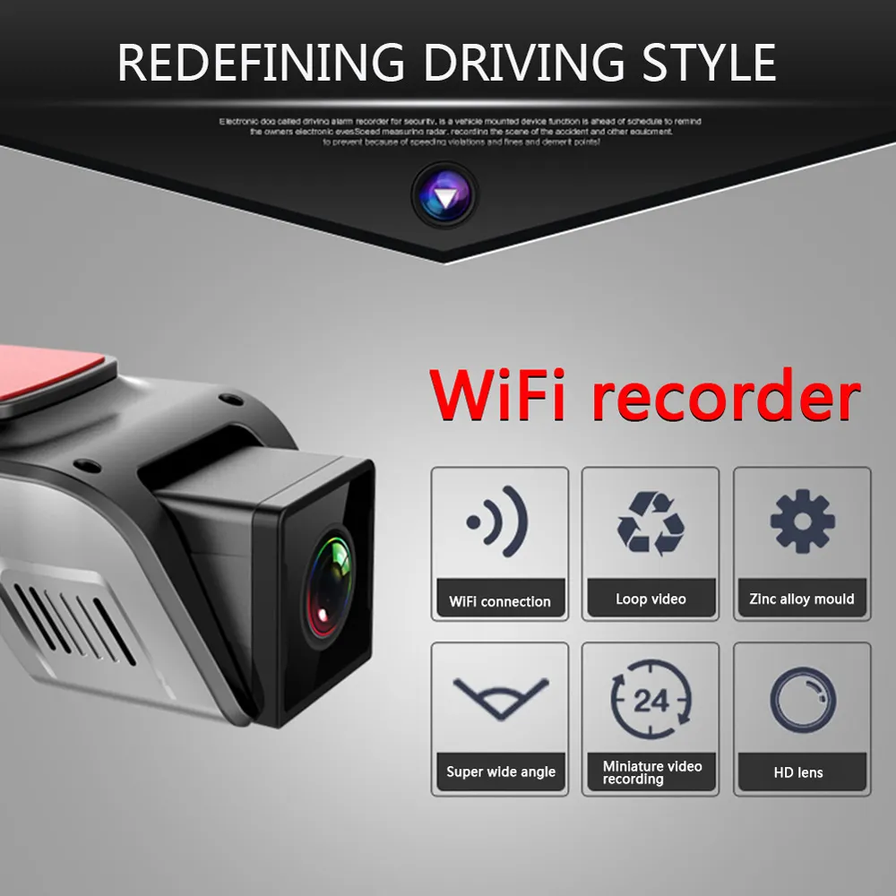 Dash Cam Doppia Telecamera Auto 1080P - Con Visione Notturna, Sensore G, Registrazione In Loop E Scheda SD 32GB Dash Cam Visione Notturna G-sensor