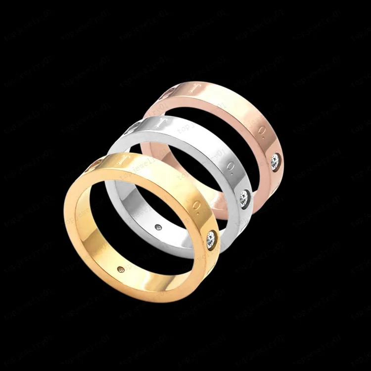 남자와 여자의 다이아몬드 쌍 럭셔리 반지 디자이너 쥬얼리 18K 골드 도금 웨딩 도매 상자 조절 가능