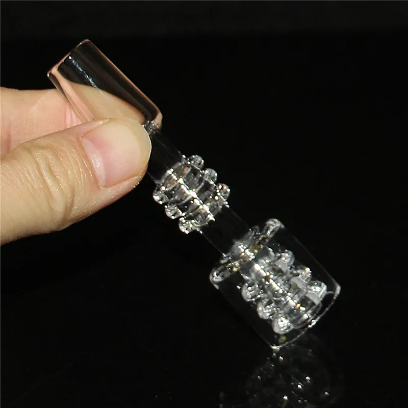 Hookahs Diamond Knot Quartz Tip 10 mm 14 mm Mannelijke kwartsnagels voor glazen waterleidingen Rigs