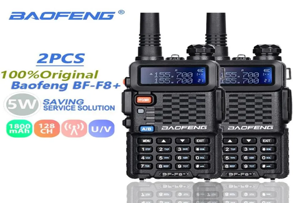 2pcs baofeng bff8 walkie talkie dual band vhfuhf smaf a due vie radio bf f8 f8 f8 comunicador ham cb radia gamma HF Transcetal5641005