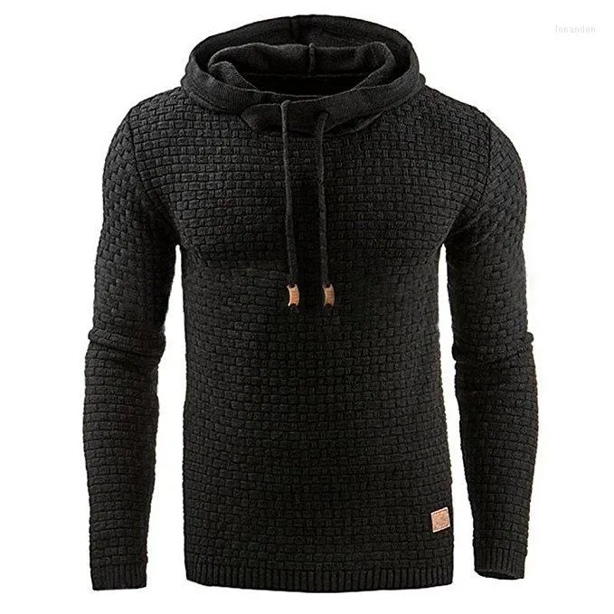 Herrtr￶jor 2022 m￤n varum￤rke solid mens pl￤d huva tr￶ja manlig hoodie tr￤ning svettrock avslappnad sportkl￤der m-4xl droppe