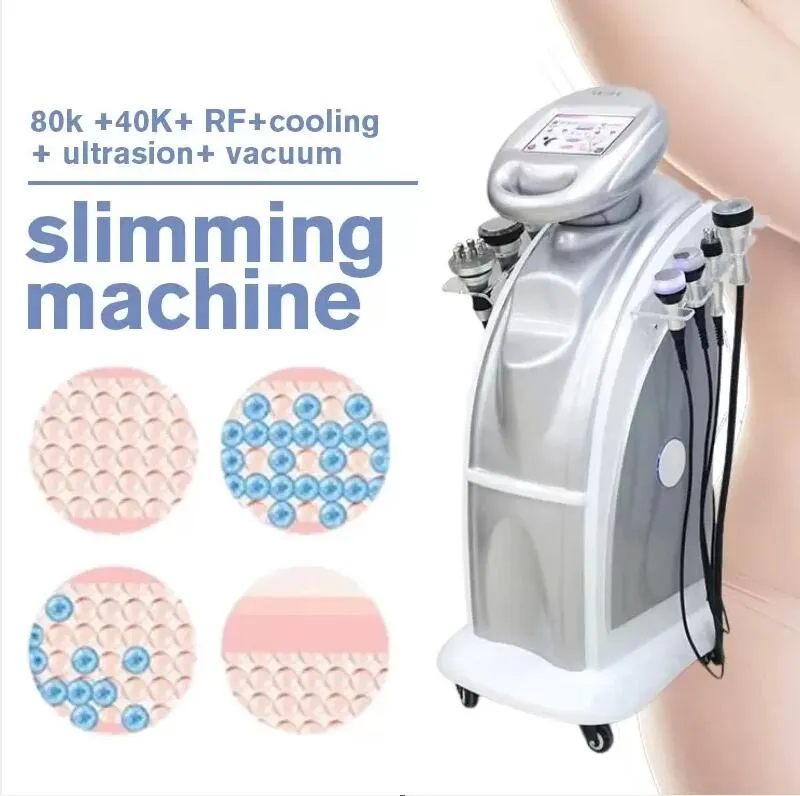 Powerful 7 in 1 Slimming 80K Cavitation Ultrasonic Lipo Vacuum Cavitation Loss Weight Rf Radio Frequency Cellulite Reduce Beauty Machine