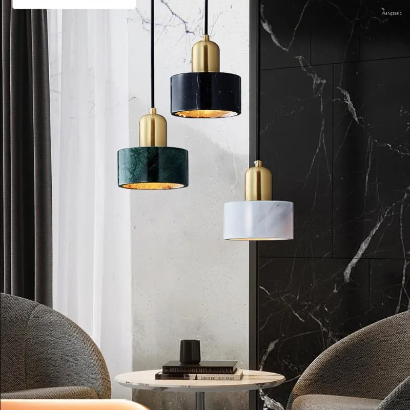 Pendant Lamps Nordic Modern Minimalist Bedroom Living Room Restaurant Ideas Personality Single Head Internet Celebrity Light Luxury Copper