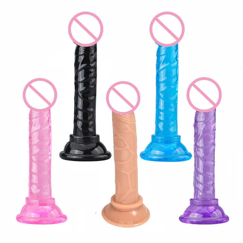 Juguete sexual, consolador de juguete para masturbador para mujeres, producto para adultos de 18 años, pene realista Artificial de tamaño pequeño con copa de succión fuerte