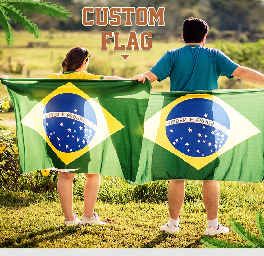 PrintRunner Custom Flag 2x8ft. Flying Banner With Copper Grommets