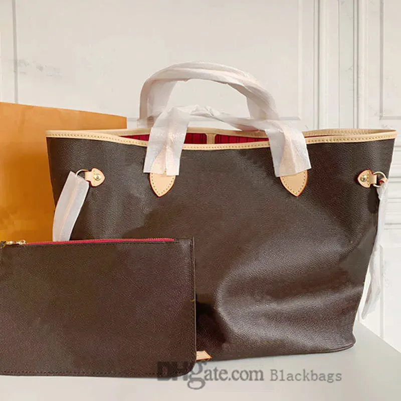 Зеркальные покупки тотации дизайнерские женские сумки для сумки никогда не проверяйте сумочку с сцеплением на плечо двойные ручки клетки старые цветы кожа