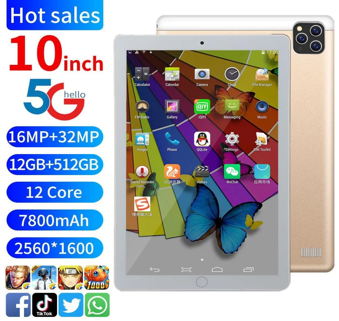 TOP S Factory Tablet in alluminio da 105 pollici PC Android 8 per Man Kids Personalized Storage 128G 512G 2021 Nuovi tablet da gioco di moda4126182