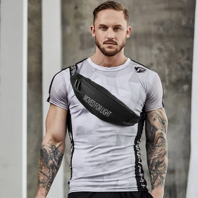 2021 Unsex Fanny Pack Black Waterproof Money Belt Bag Men Women Sports Travel Wallet Belt Male Waist Bags Case for Phone