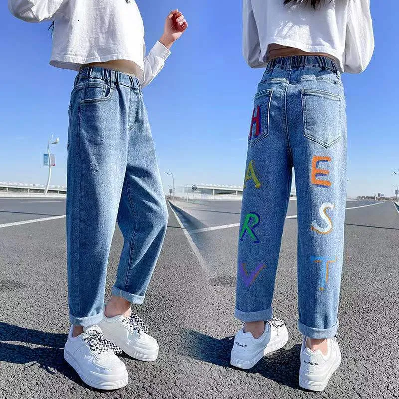 Womens Loose Fit Jeans 2022 Ripped Wide Leg For Women High Waist Blue Wash  Casual Cotton Denim Trousers Summer Baggy Jean Pants