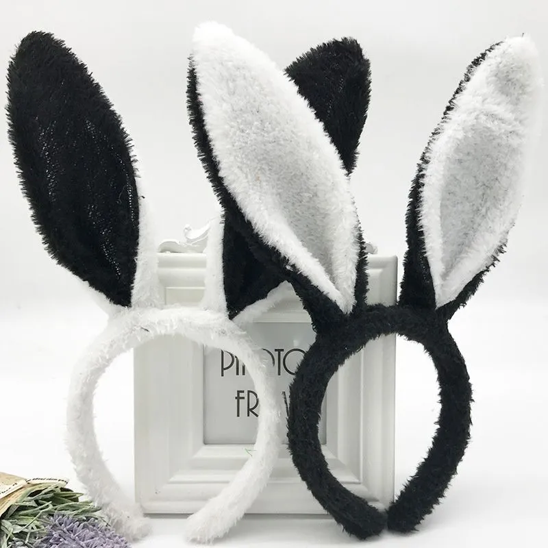 Easter party Hairbands Adult Kids Cute Rabbit Ear Headband Prop Plush Dress Costume Bunny Ears Hairband