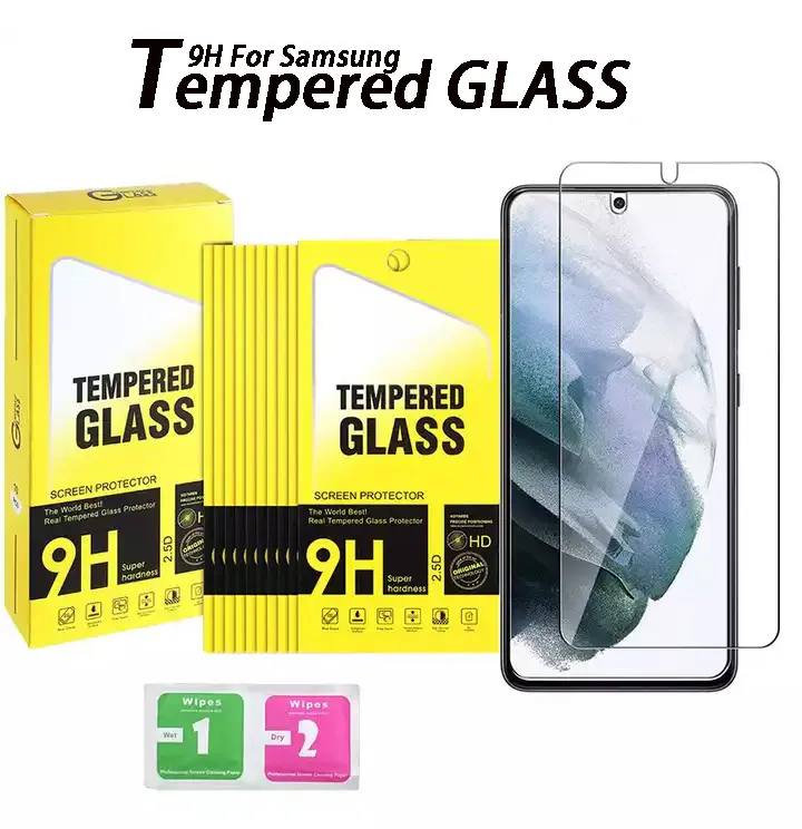 SAMSUNG M21 M22 M32 M42 M52 5G M62 Note20 iPhone 14プラスPro Max LG Anti-Scratch Tempered Glassの9Hスクリーンプロテクターフィルム