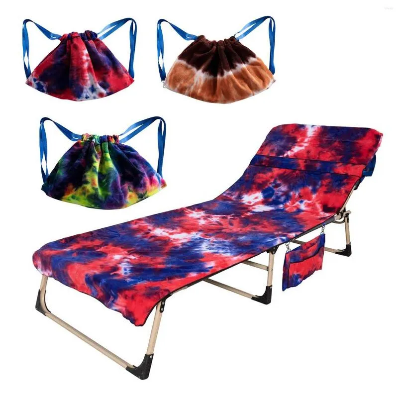 Chaves de cadeira capa de piscina de lounge com bolsos laterais Freesooth Toalha de praia de espreguiçadeiras preguiçosas para o sol banho de sol 2022