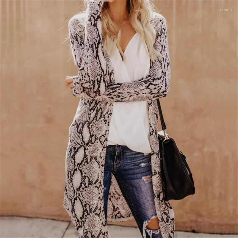 Trench da donna Cardigan vintage Cappotto da spiaggia casual da donna Taglie forti Stampa leopardo sciolto