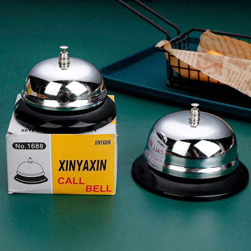 Call Bell Desk Christmas Kitchen Hotel Counter Reception Bells Small Single Dining Bell Table Summoning Bell ZXF55