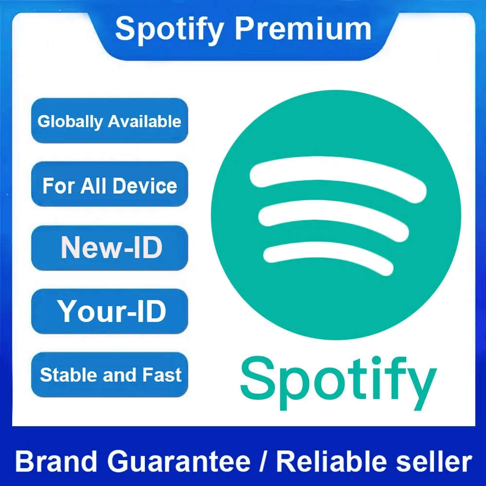 Globala spelare Spotify Premium 3/6/12 månader konton 100% 1 timme snabb leverans