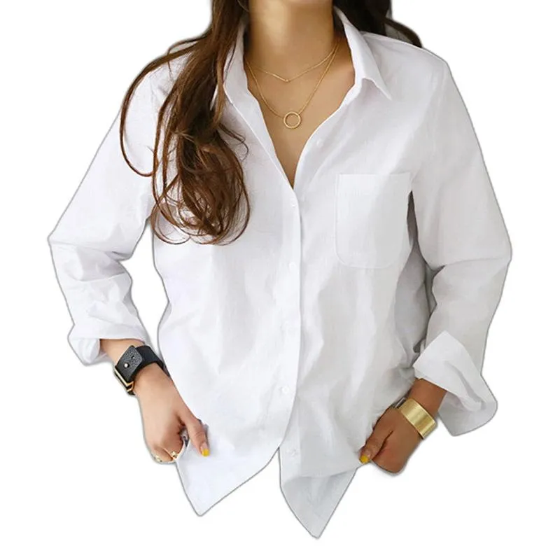 Camicette Da Donna Camicetta Bianca Da Donna Top Primavera Donna - Main Image