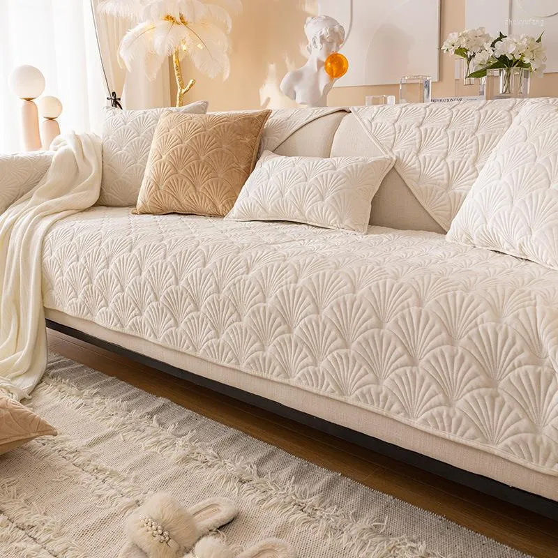Stol täcker nordisk soffa kudde enkelt modernt läderskydd non slip fyra säsonger universellt damm
