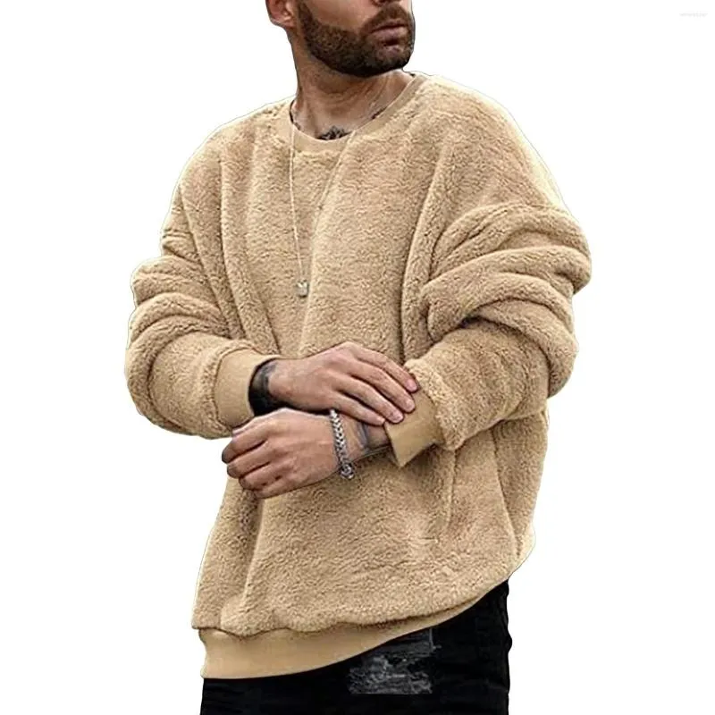 Felpe con cappuccio da uomo Uomo Fuzzy O Nock Felpa manica lunga Sport Inverno Caldo Hip Hop Capispalla Tuta da uomo Pullover Felpa con cappuccio Sudadera Hombre