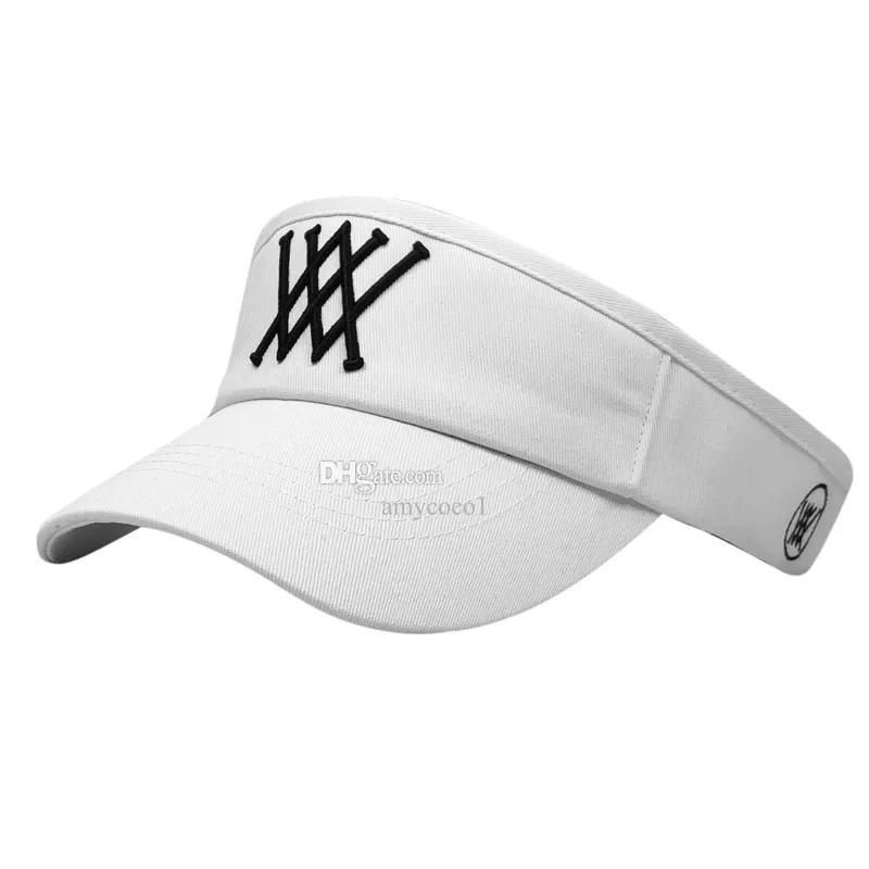 ユニセックスゴルフハットダラックと白い色空のトップコットン刺繍野球キャップアウトドアスポーツレジャーファッションキャップ