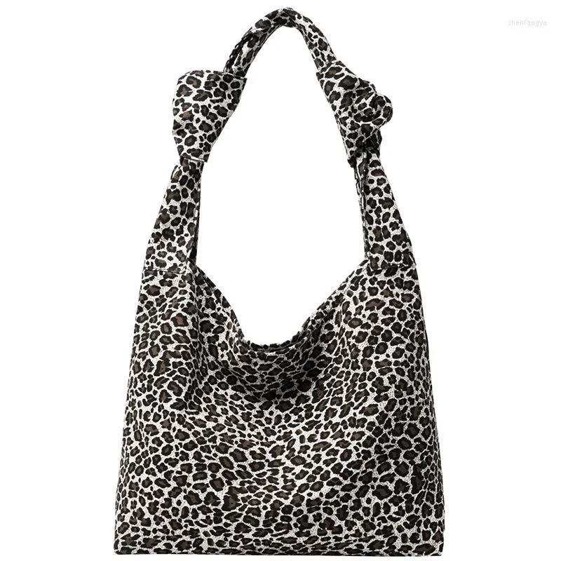 Bolsos de noche 2022, bolso elegante con estampado de leopardo para mujer, bolso de hombro que combina con todo de estilo coreano, bolso cruzado de compras para mujer